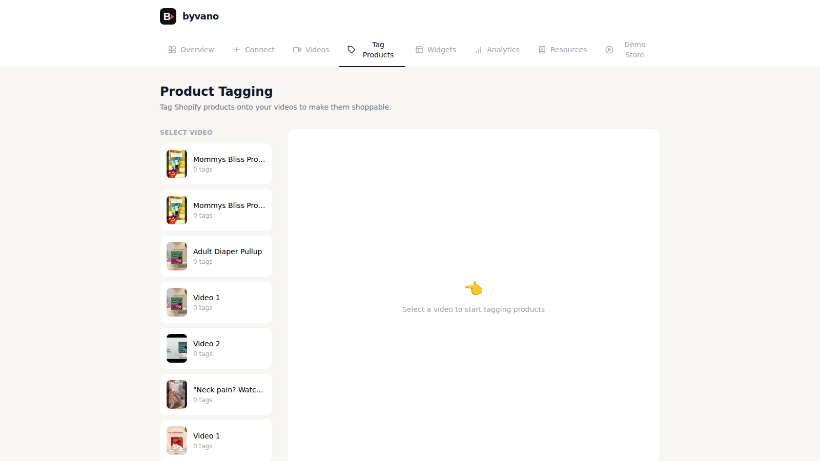 Tag Products on Video
